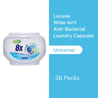 Loovee Wiise 4in1 Anti-Bacterial Laundry Capsules – 8X Cleaning Power with Sandhill Fragrance