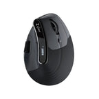 Zyler Ergonomic Vertical Mouse - Wireless Tri - Mode, Dual - Wheel, OLED Display - Zyler